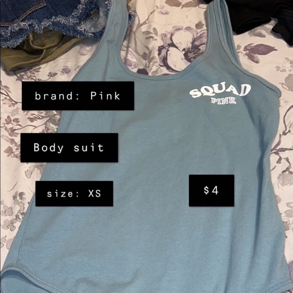 Pink body suit